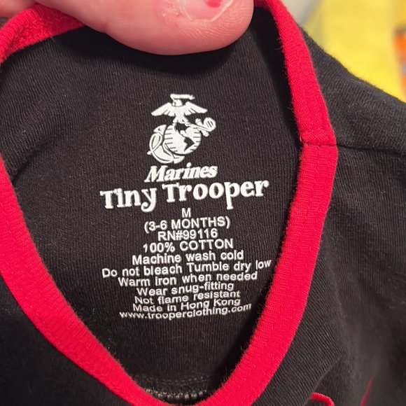 Marines tiny trooper, 3 to 6 month onesie - Picture 4 of 5